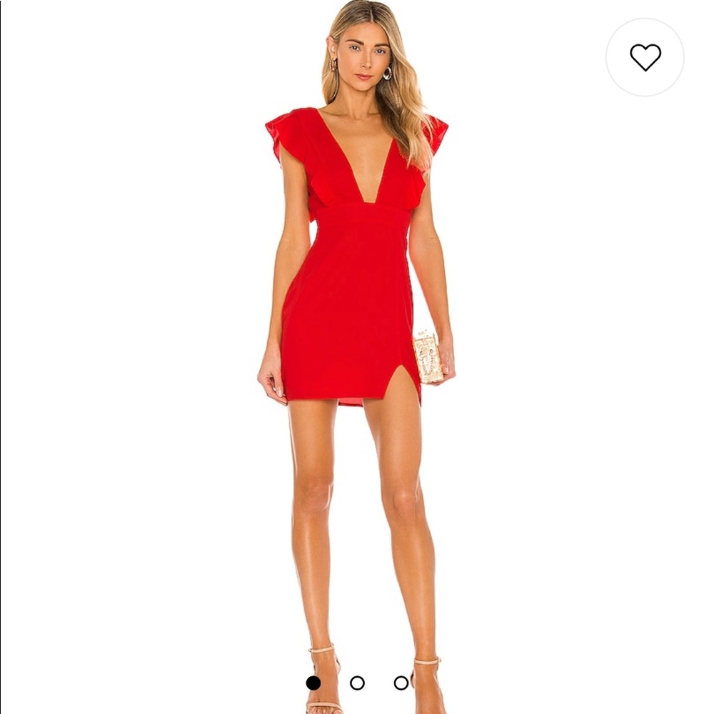Harlow Mini Dress in Red - Revolve